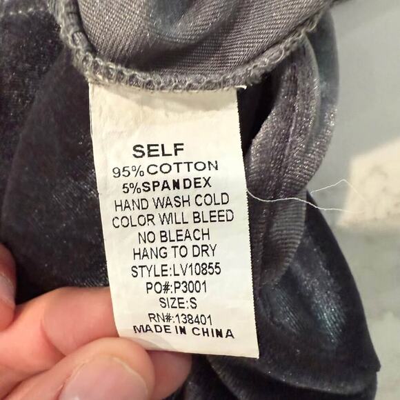 Love Velvet Wrap V-Neck Mini Bodycon Party Dress Womens Small Gray Sexy GoingOut - Picture 8 of 8